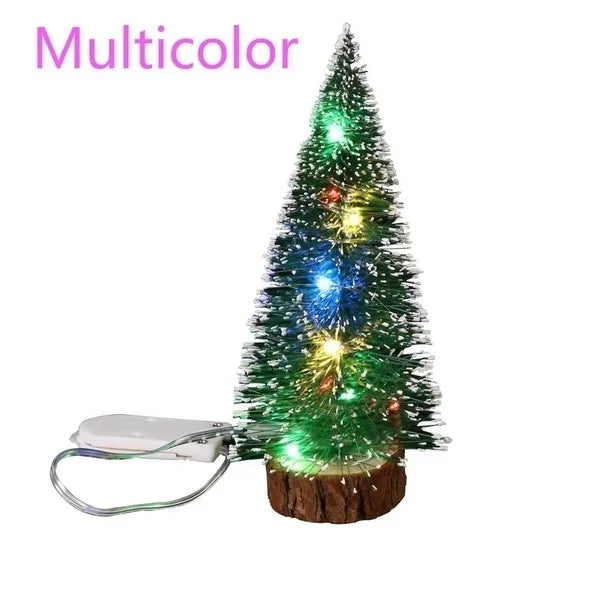 Mini LED Snow Frost Christmas Tree – Tabletop Decor (15/20/25/30 cm)