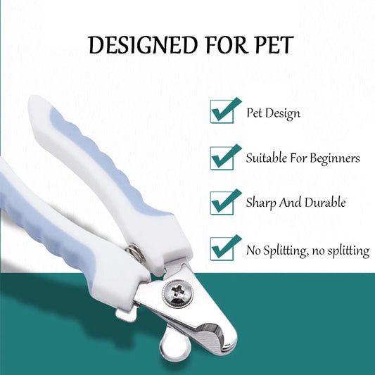 Professional Stainless Steel Pet Nail Clippers – Labor-Saving Trimmer for Dogs & Cats