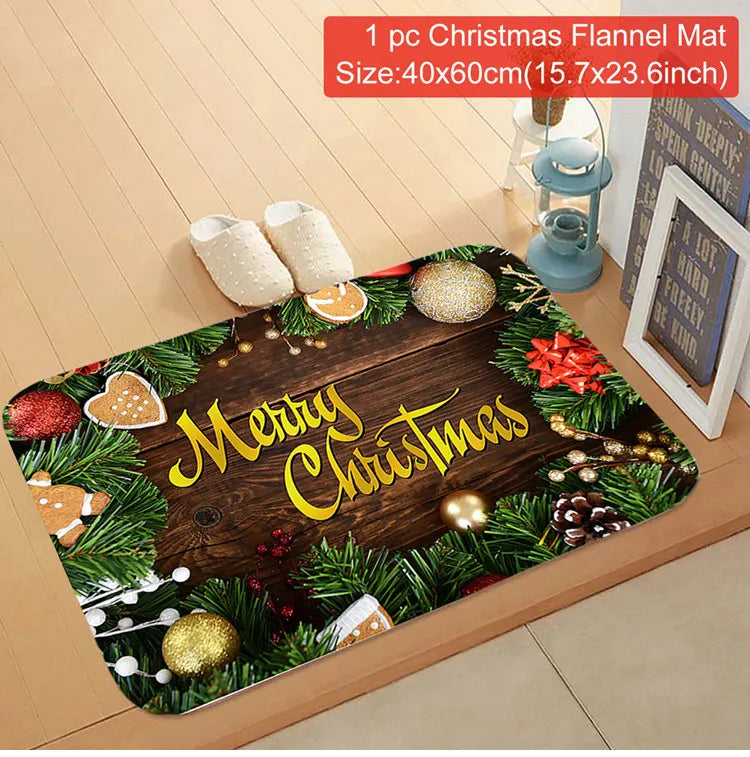 Santa Claus Christmas Doormat – Merry Christmas 2025/2026 Outdoor Rug