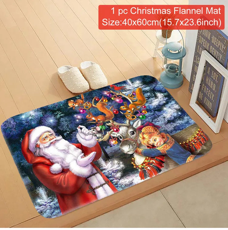 Santa Claus Christmas Doormat – Merry Christmas 2025/2026 Outdoor Rug