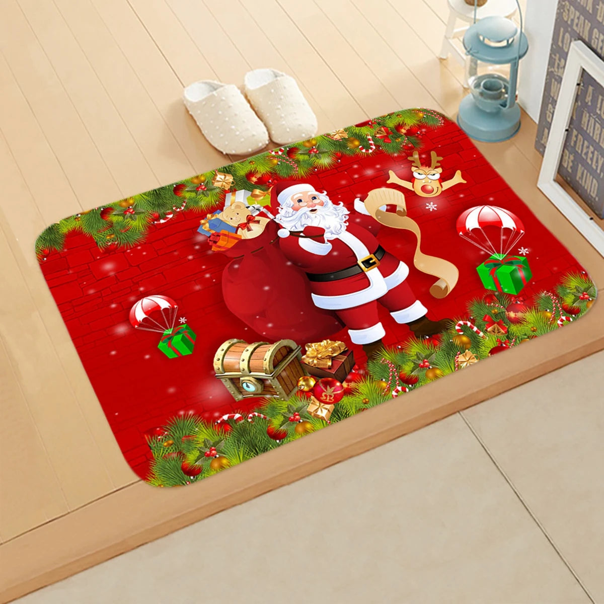 Santa Claus Christmas Doormat – Merry Christmas 2025/2026 Outdoor Rug