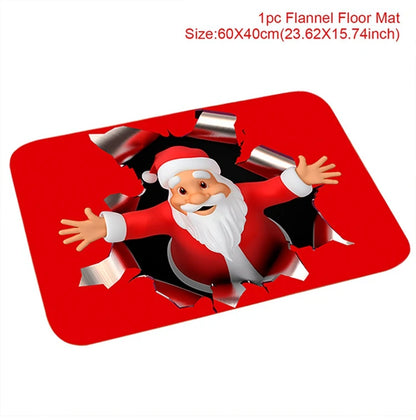Santa Claus Christmas Doormat – Merry Christmas 2025/2026 Outdoor Rug