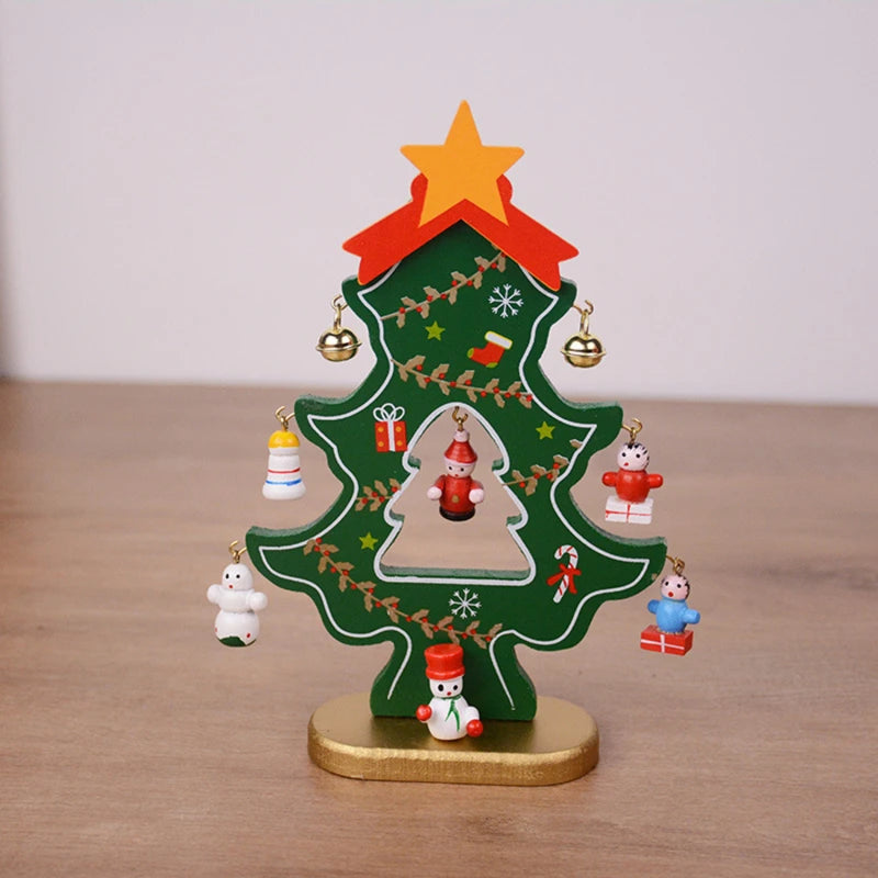 DIY Wooden Christmas Tree Craft Kit – Kids Handmade 3D Scene Decoration