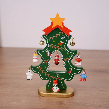 DIY Wooden Christmas Tree Craft Kit – Kids Handmade 3D Scene Decoration