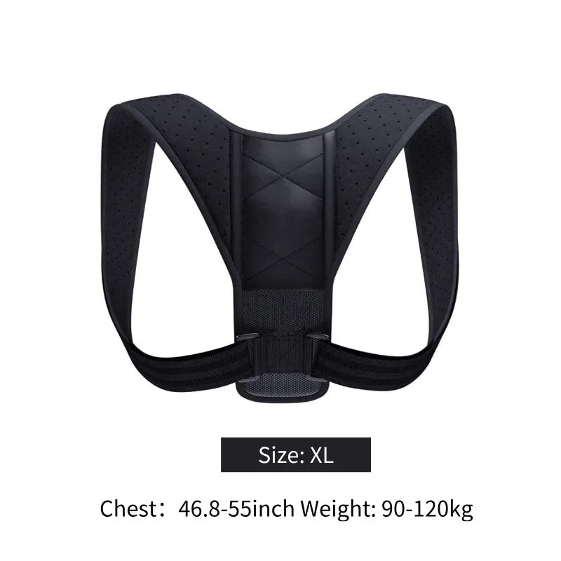 BeeChip Back Posture Correction Belt – Unisex Breathable Hunchback Support (M/L/XL)