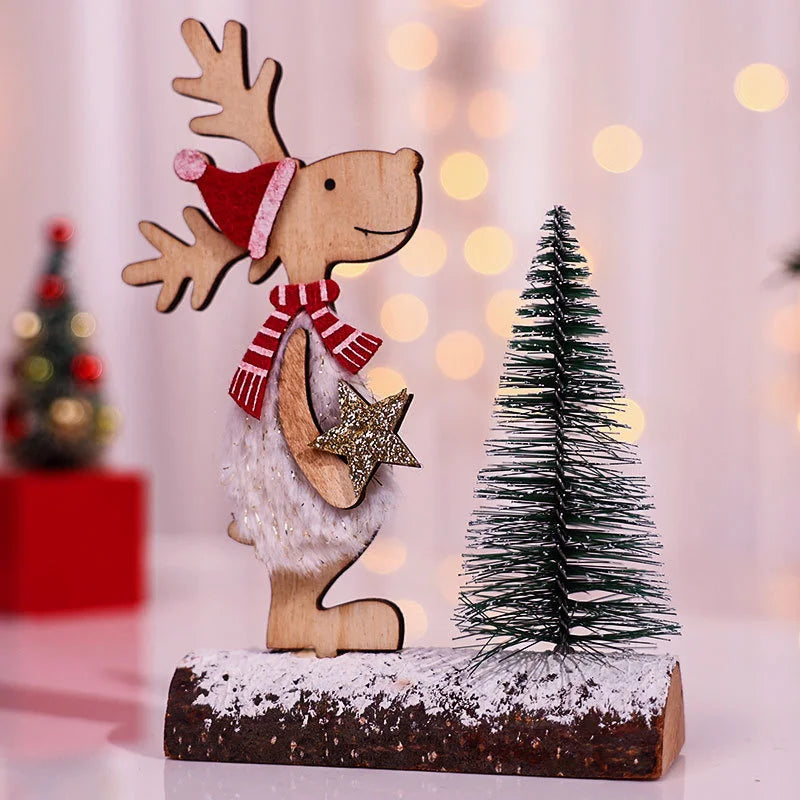 DIY Wooden Christmas Tree Craft Kit – Kids Handmade 3D Scene Decoration