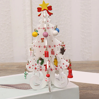 DIY Wooden Christmas Tree Craft Kit – Kids Handmade 3D Scene Decoration