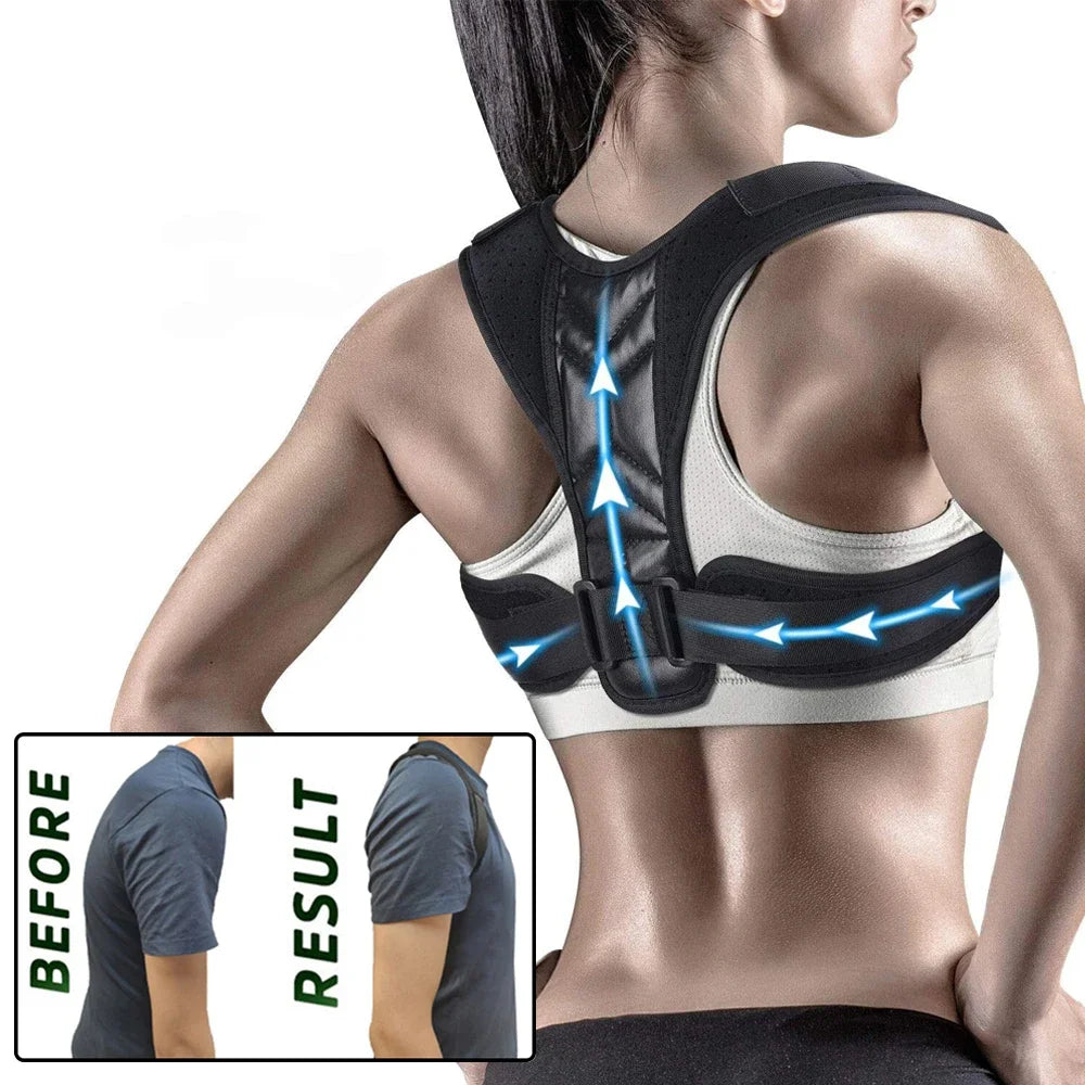 Back Posture Correction Belt – Male/Female Hunchback & Slouch Support (S/M/L/XL)