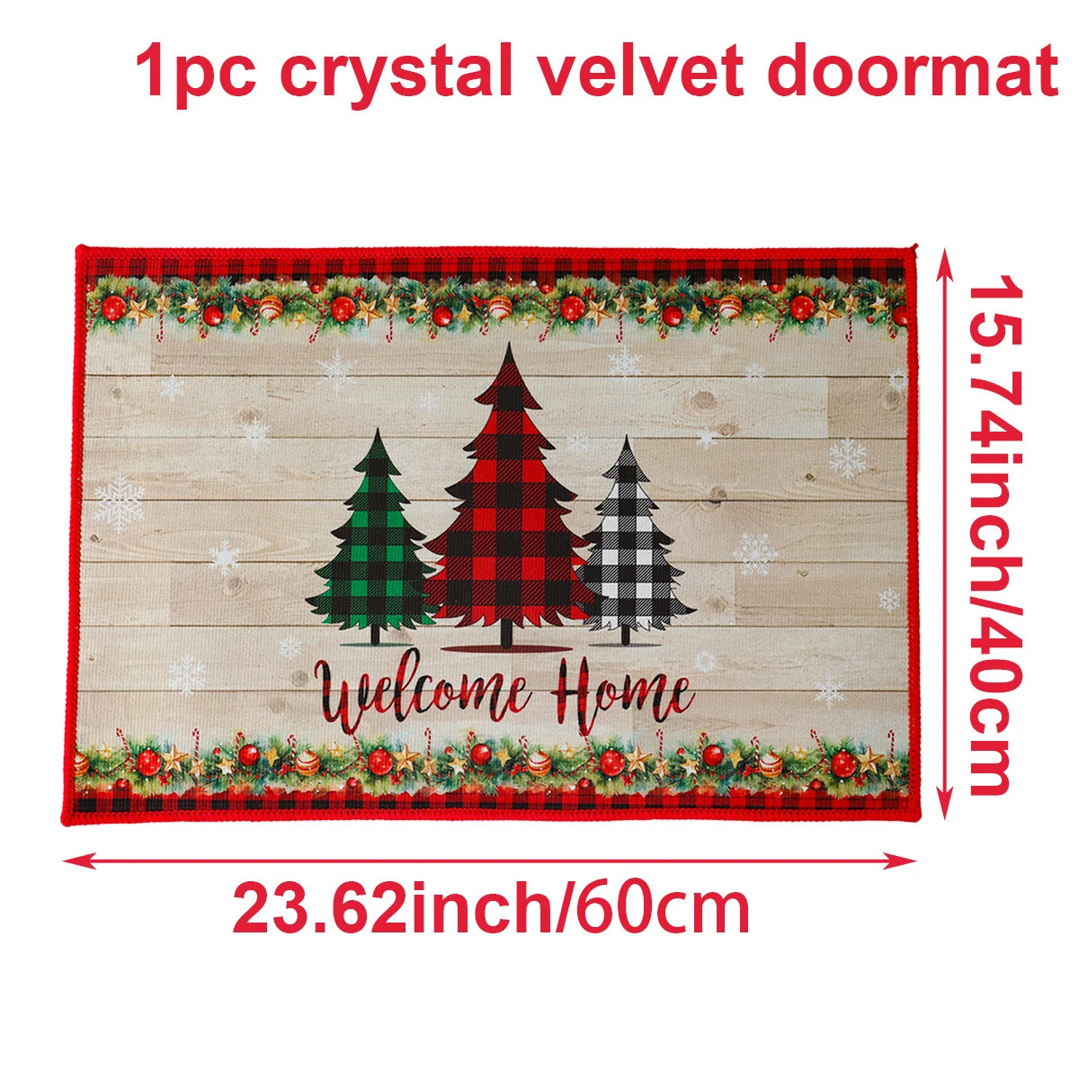 Santa Claus Christmas Doormat – Merry Christmas 2025/2026 Outdoor Rug