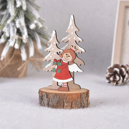 DIY Wooden Christmas Tree Craft Kit – Kids Handmade 3D Scene Decoration
