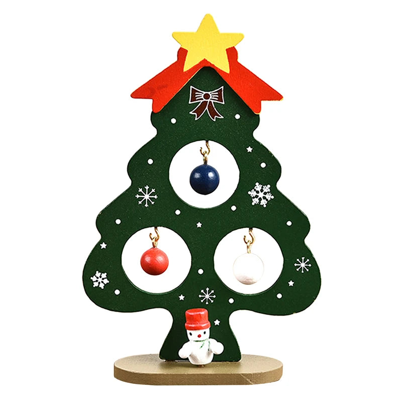 DIY Wooden Christmas Tree Craft Kit – Kids Handmade 3D Scene Decoration