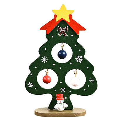 DIY Wooden Christmas Tree Craft Kit – Kids Handmade 3D Scene Decoration