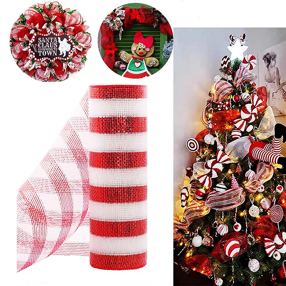 9-Meter Christmas Ribbon Garland – Tree & Home Hanging Decor