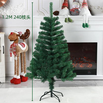 Large PVC Artificial Christmas Tree – 120/150/180/210 cm Green (Easy Assembly)