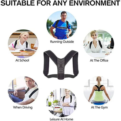 Back Posture Correction Belt – Male/Female Hunchback & Slouch Support (S/M/L/XL)