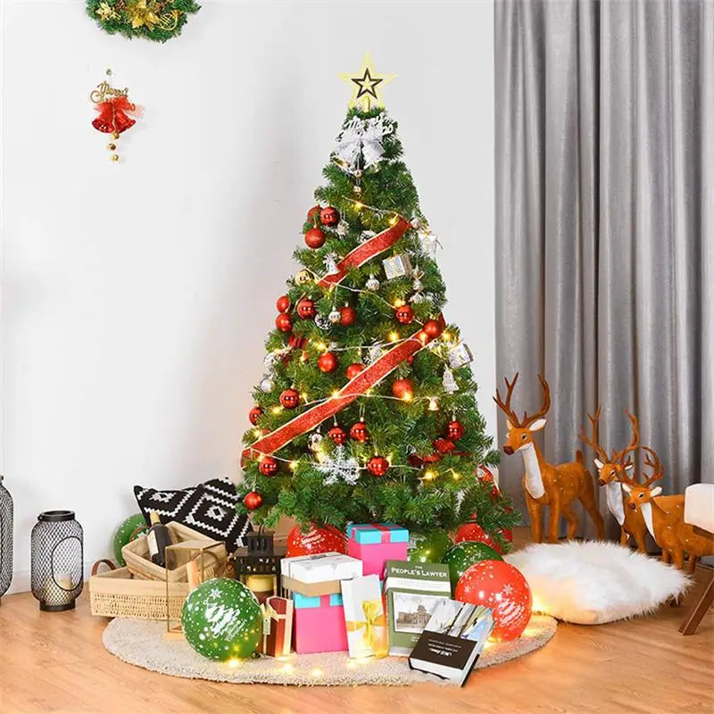 Large PVC Artificial Christmas Tree – 120/150/180/210 cm Green (Easy Assembly)