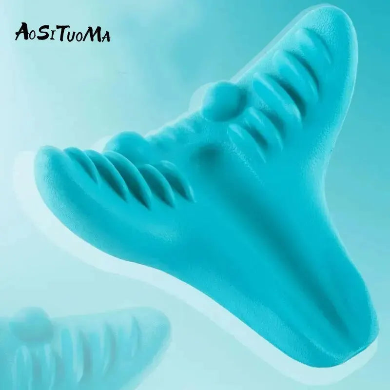 AOSITUOMA Cervical Traction PC Pillow – Neck & Shoulder Muscle Relaxer Massager for Spine Alignment
