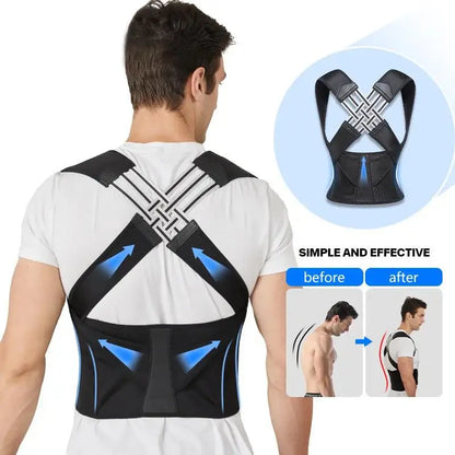 Adjustable Posture Corrector & Waist Trainer – Back Support Belt for Men & Women