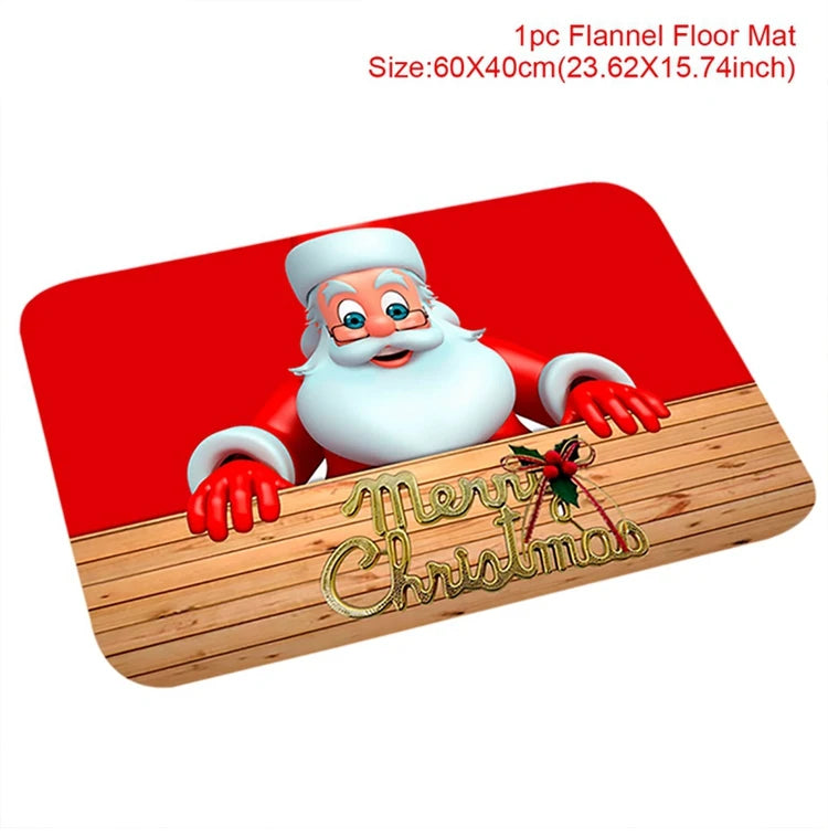 Santa Claus Christmas Doormat – Merry Christmas 2025/2026 Outdoor Rug