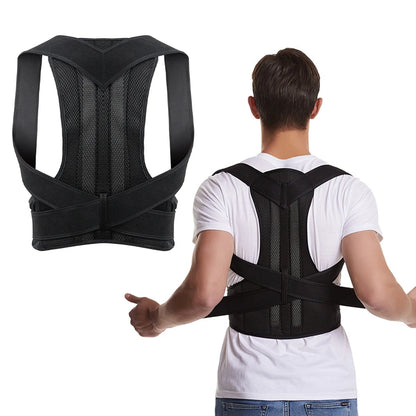 Adjustable Back Brace Posture Corrector – Lumbar & Shoulder Support for Men & Women