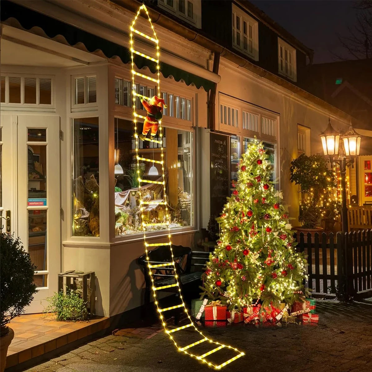 3M Santa Claus Climbing Ladder – Outdoor Christmas Hanging Decoration