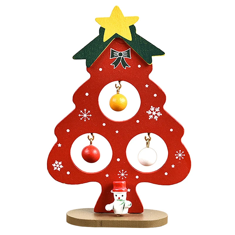 DIY Wooden Christmas Tree Craft Kit – Kids Handmade 3D Scene Decoration