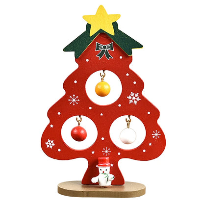 DIY Wooden Christmas Tree Craft Kit – Kids Handmade 3D Scene Decoration