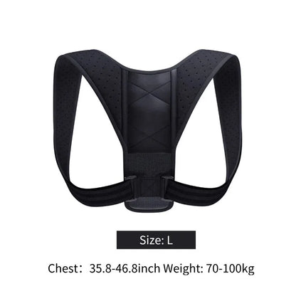 BeeChip Back Posture Correction Belt – Unisex Breathable Hunchback Support (M/L/XL)