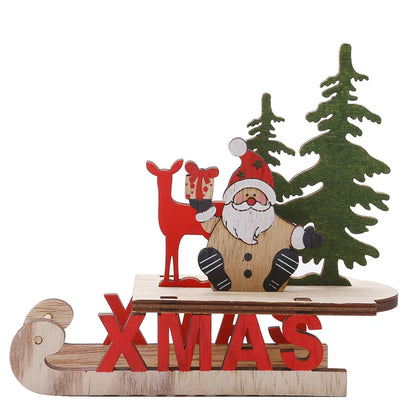 DIY Wooden Christmas Tree Craft Kit – Kids Handmade 3D Scene Decoration