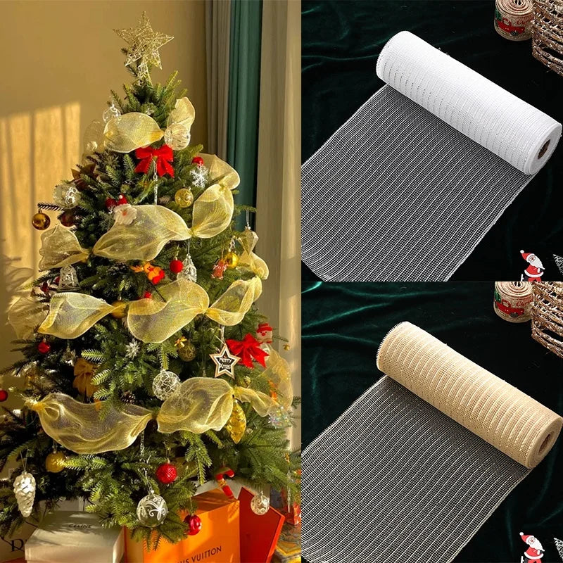 9-Meter Christmas Ribbon Garland – Tree & Home Hanging Decor