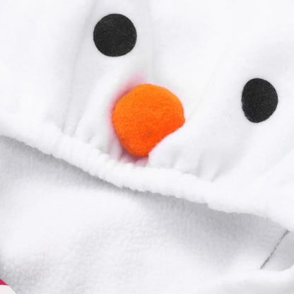 Baby Snowman Costume – Cozy Fleece Romper for Boys & Girls (6M–24M)
