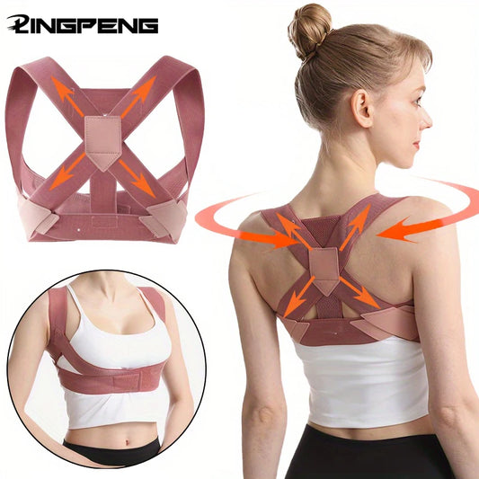 LINGPENG Invisible Hunchback & Posture Corrector – Adjustable Strap Brace for Adults & Teens