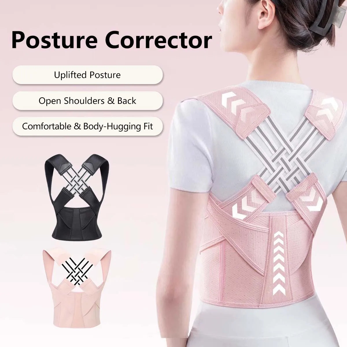Adjustable Posture Corrector & Waist Trainer – Back Support Belt for Men & Women