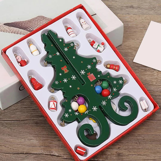 DIY Wooden Christmas Tree Craft Kit – Kids Handmade 3D Scene Decoration