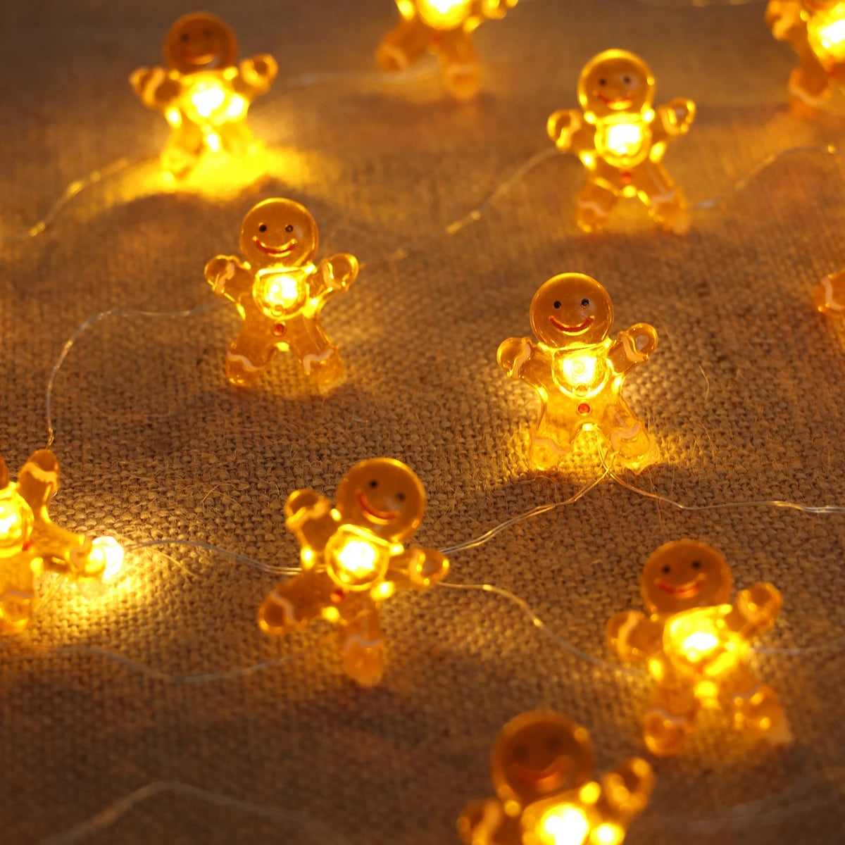 Santa Claus Christmas LED Light String Merry Christmas Decor for Home 2025 Christmas Tree Ornaments Navidad Xmas Gifts New Year