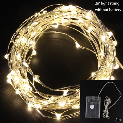 Santa Claus Christmas LED Light String Merry Christmas Decor for Home 2025 Christmas Tree Ornaments Navidad Xmas Gifts New Year