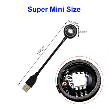 Aamasun USB LED Sunset Projector Lamp – Rainbow & Neon Night Light