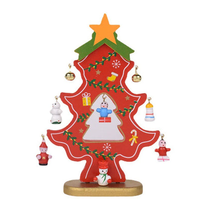 DIY Wooden Christmas Tree Craft Kit – Kids Handmade 3D Scene Decoration