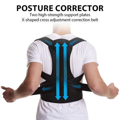 Adjustable Back Brace Posture Corrector – Lumbar & Shoulder Support for Men & Women