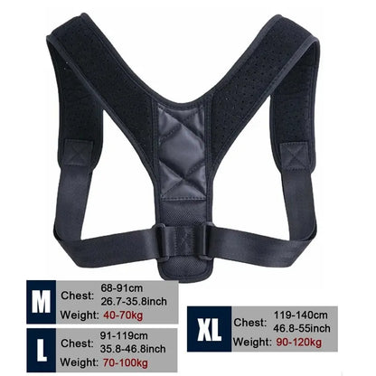 BeeChip Back Posture Correction Belt – Male/Female Breathable Hunchback & Sitting Posture Support (M/L/XL)