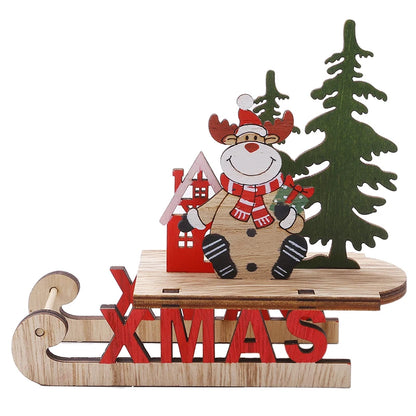 DIY Wooden Christmas Tree Craft Kit – Kids Handmade 3D Scene Decoration