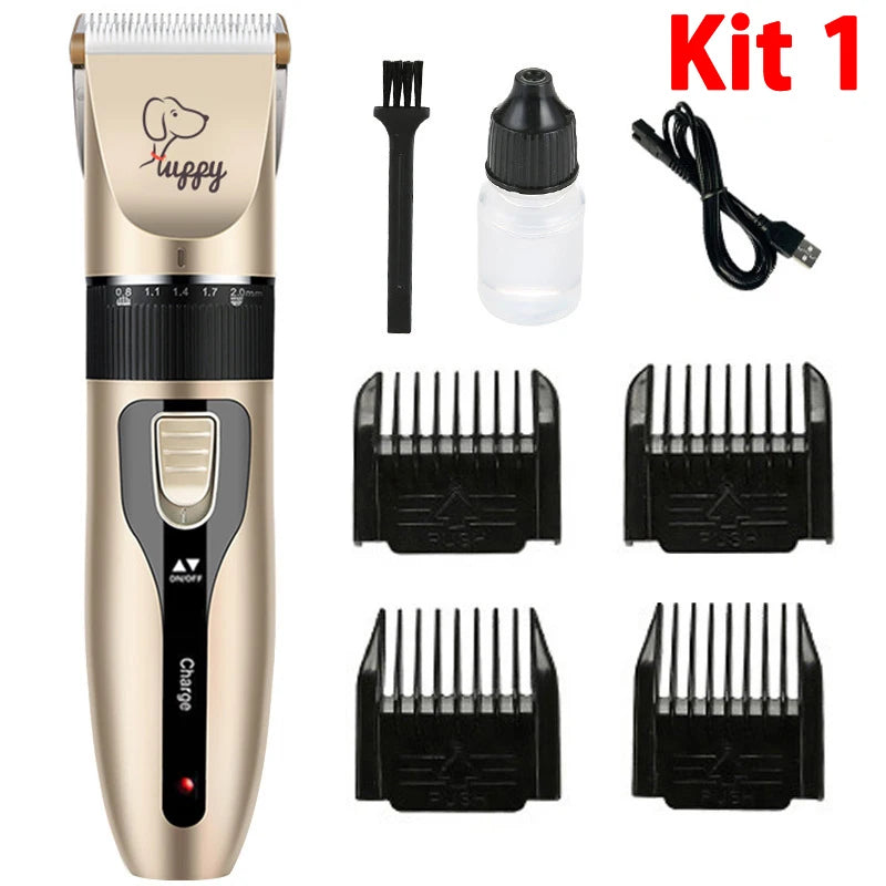 Baisibei Rechargeable Professional Pet Hair Clipper Kit – Quiet Cordless Trimmer for Dogs & Cats