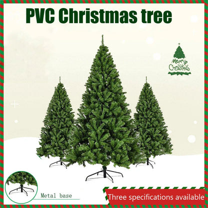 Large PVC Artificial Christmas Tree – 120/150/180/210 cm Green (Easy Assembly)