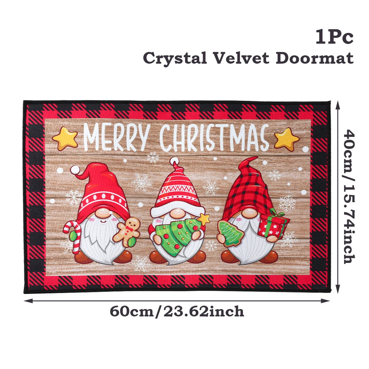 Santa Claus Christmas Doormat – Merry Christmas 2025/2026 Outdoor Rug