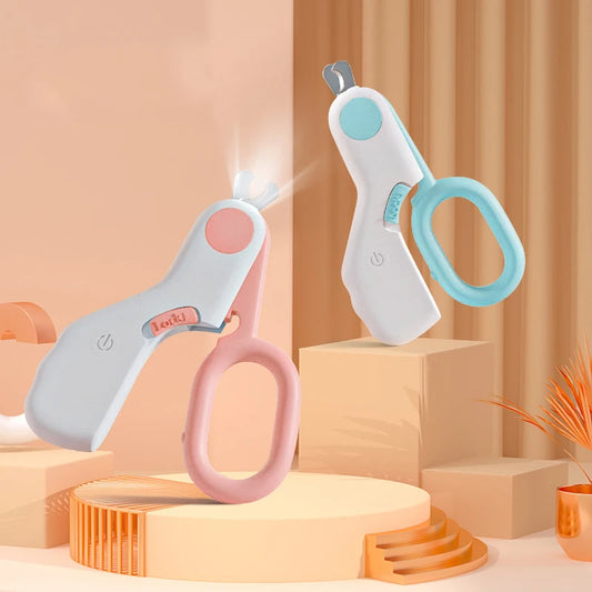 Professional LED Pet Nail Clipper with Safety Lock – Claw Trimmer for Dogs & Cats