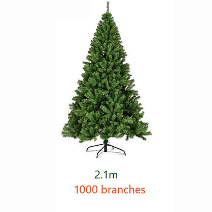 Large PVC Artificial Christmas Tree – 120/150/180/210 cm Green (Easy Assembly)