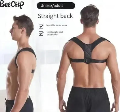 BeeChip Back Posture Correction Belt – Male/Female Breathable Hunchback & Sitting Posture Support (M/L/XL)