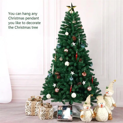 Large PVC Artificial Christmas Tree – 120/150/180/210 cm Green (Easy Assembly)